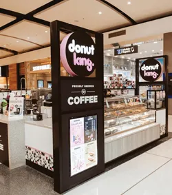 business for sale Donut King banner